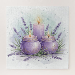 Lavender Candle - Relaxing Jigsaw Puzzle