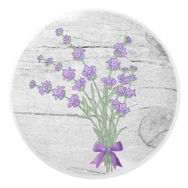 lavender ceramic knob (Front)