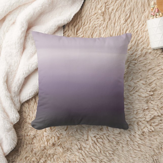 Lavender & Charcoal Gray AI art  Cushion (Blanket)