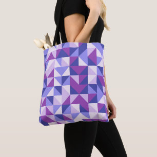 Lavender Chevrons Shuffle Tote Bag