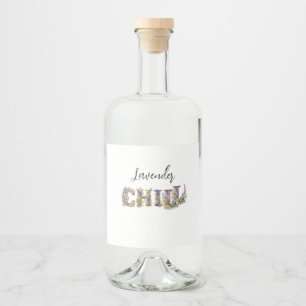 Lavender Chill Liquor Bottle Label
