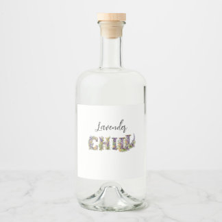 Lavender Chill Liquor Bottle Label