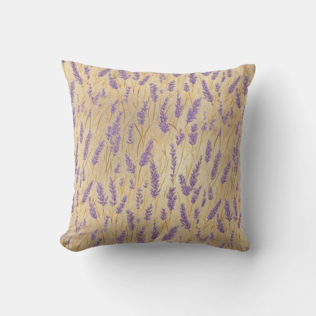 Lavender Chiyogami Cushion (Front)