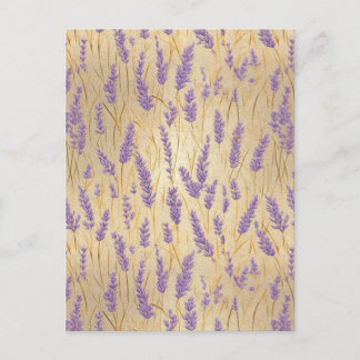 Lavender Chiyogami Postcard