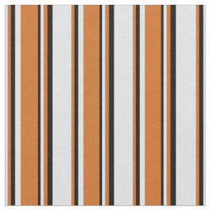 Lavender, Chocolate & Black Coloured Stripes Fabric