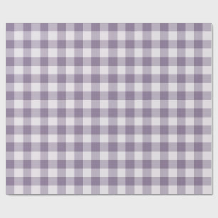 Lavender Classic Gingham Check Wrapping Paper