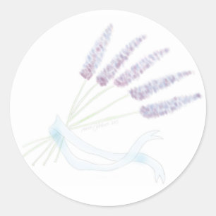 Lavender Classic Round Sticker