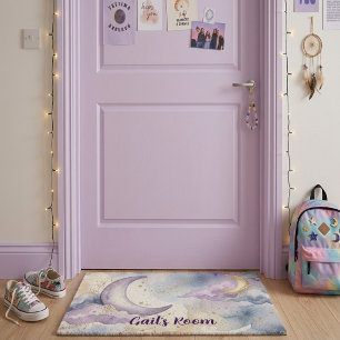 Lavender cloud watercolour celestial Doormat
