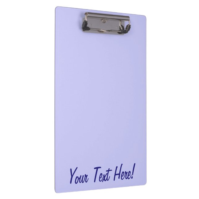 Lavender colour accent decor ready to customise clipboard (Right)