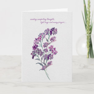 Lavender Comforting Thoughts – Watercolor Sympathy Card