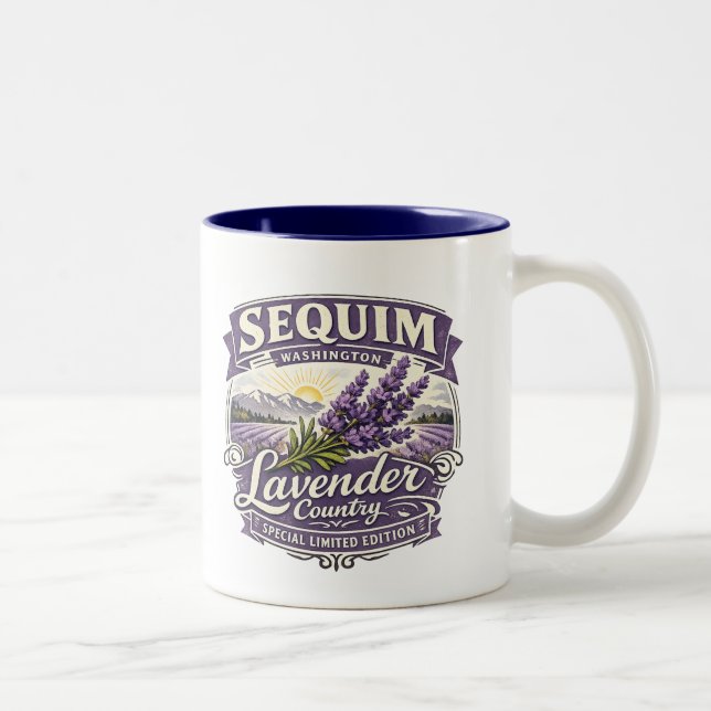 Lavender Country Mug | Coloured Interior (Right)
