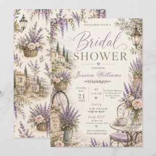 Lavender Countryside Bridal Shower Invitation