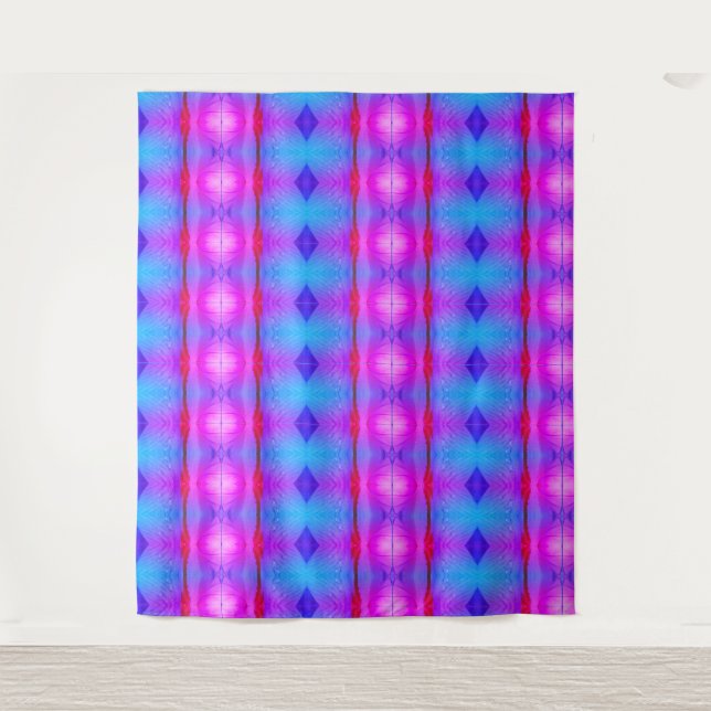 Lavender Crocus Ikat 5 Miami Tapestry (Front)