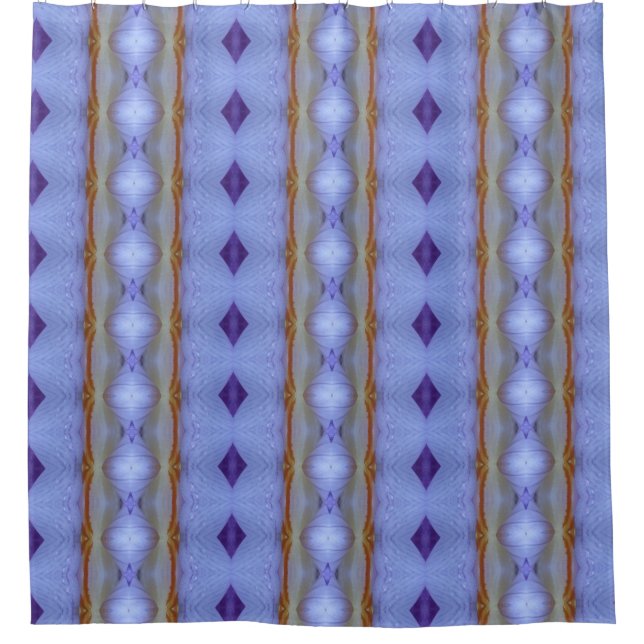 Lavender Crocus Ikat 5 Shower Curtain (Front)