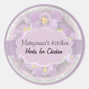 lavender crocus jar labels 1 small