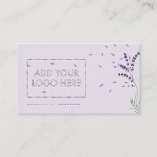 Lavender custom logo business card