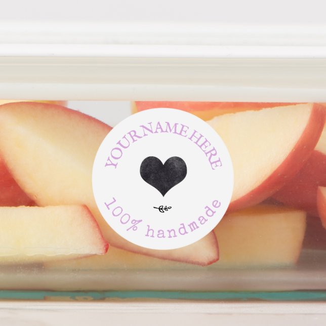 Lavender | Custom logo waterproof food labels (Affixed)