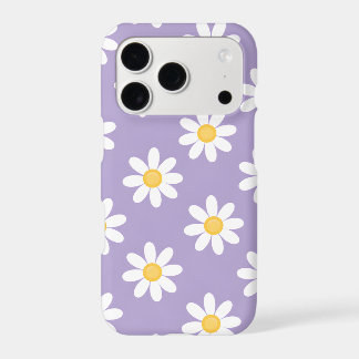 Lavender Daisy Pattern iPhone Case