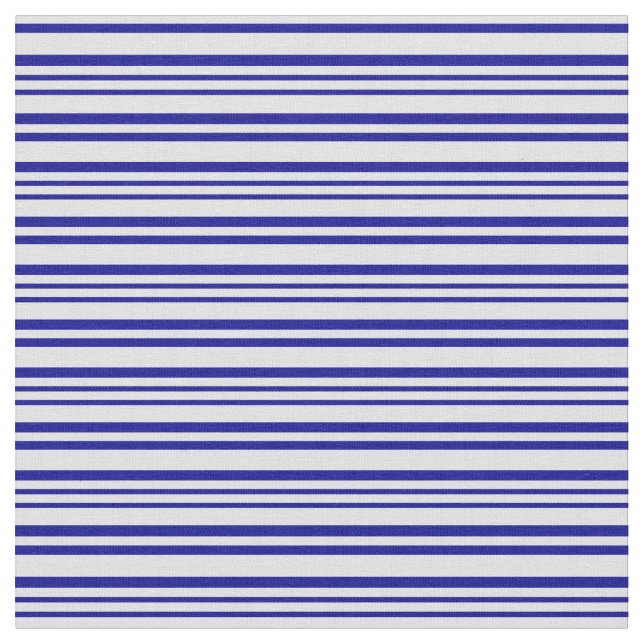 Lavender & Dark Blue Coloured Stripes Fabric (Close Up)