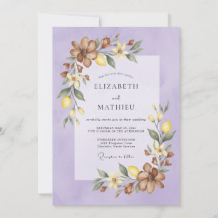 Lavender Delicate Nature Wedding Invitation