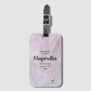 Lavender Delite Majorettes Band Trip Luggage Tag