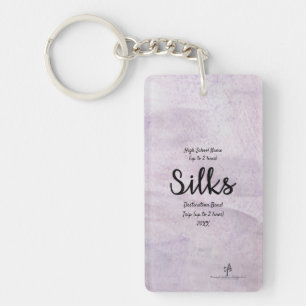 Lavender Delite Silks Band Trip Pers. Key Ring