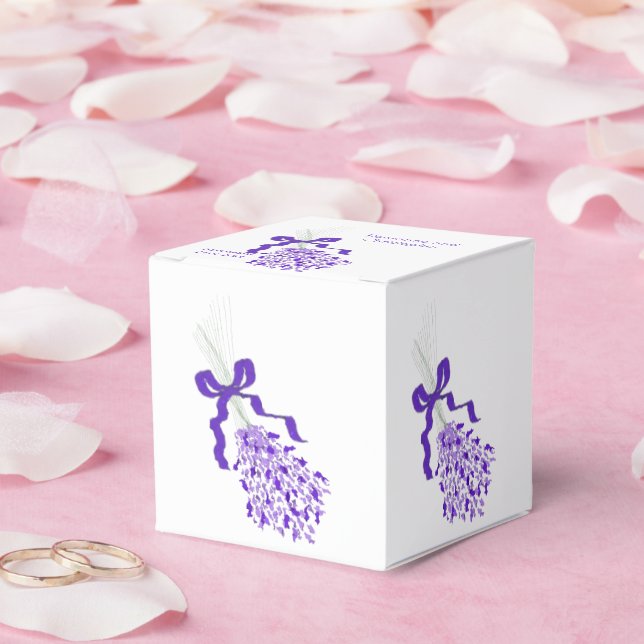 Lavender Design Wedding Favour Box (Wedding)