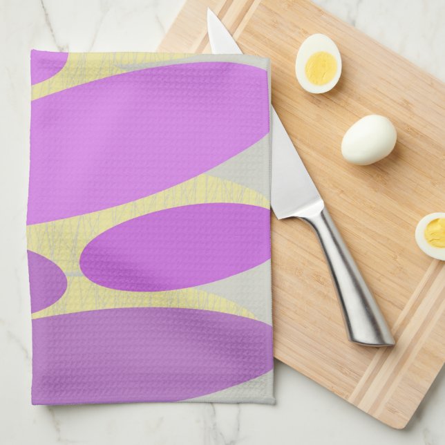 Lavender Disc Kitchen Towel (Quarter Fold)