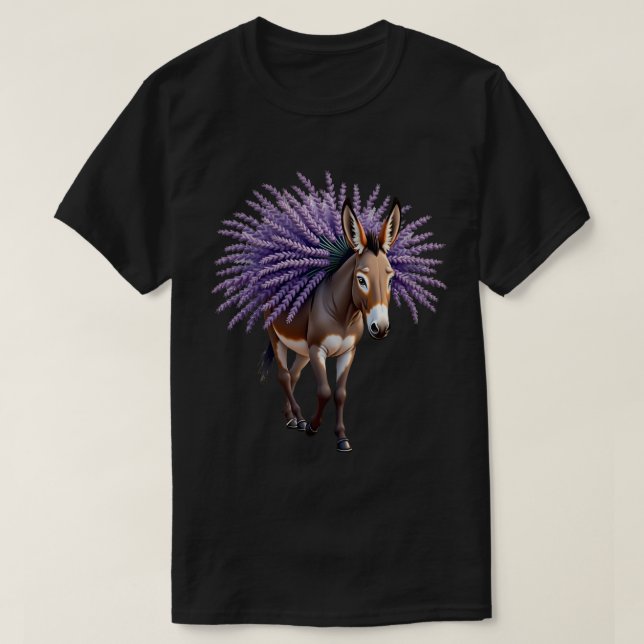 Lavender Donkey T-Shirt (Design Front)