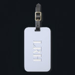 Lavender Double Layer Simple Initial Monogram  Luggage Tag<br><div class="desc">Level up your travel game with this periwinkle monogram luggage tag — a soft, modern take on classic personalization. The design features a bold serif initial with a subtle shadow, all wrapped in calming lavender and periwinkle tones that feel clean, elegant, and easy to spot on a crowded baggage carousel....</div>