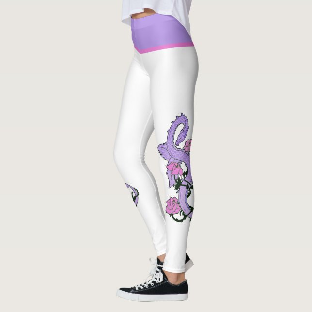 Lavender Dragon Leggings (Left)