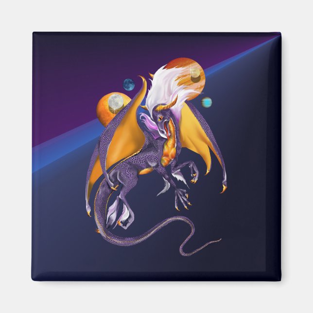 Lavender Dragon Magnet (Front)