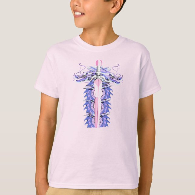 Lavender Dragon Sword T-Shirt (Front)