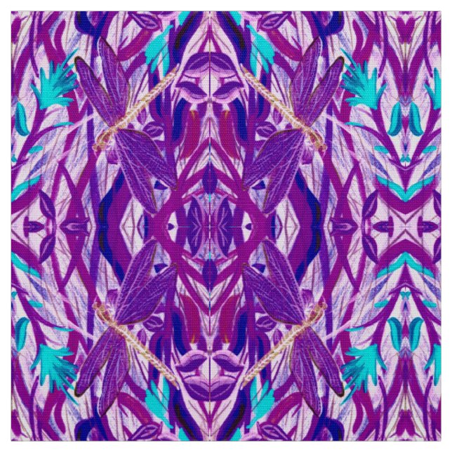 Lavender Dragonfly Fabric (Swatch)
