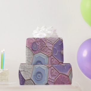 Lavender Dream: Soft Purple and Blue Geometric Wrapping Paper