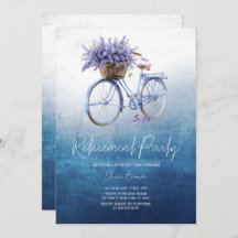 Lavender Dreams, Floral Bicycle Retirement Party