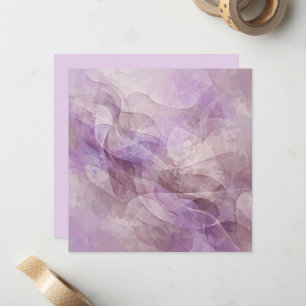 Lavender Dreamy Swirl Lilac Mauve Lavender Card