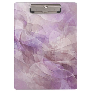 Lavender Dreamy Swirl Lilac Mauve Lavender Clipboard