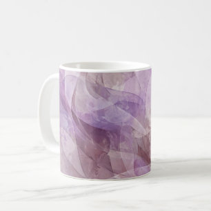 Lavender Dreamy Swirl Lilac Mauve Lavender Coffee Mug