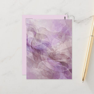 Lavender Dreamy Swirl Lilac Mauve Lavender Postcard