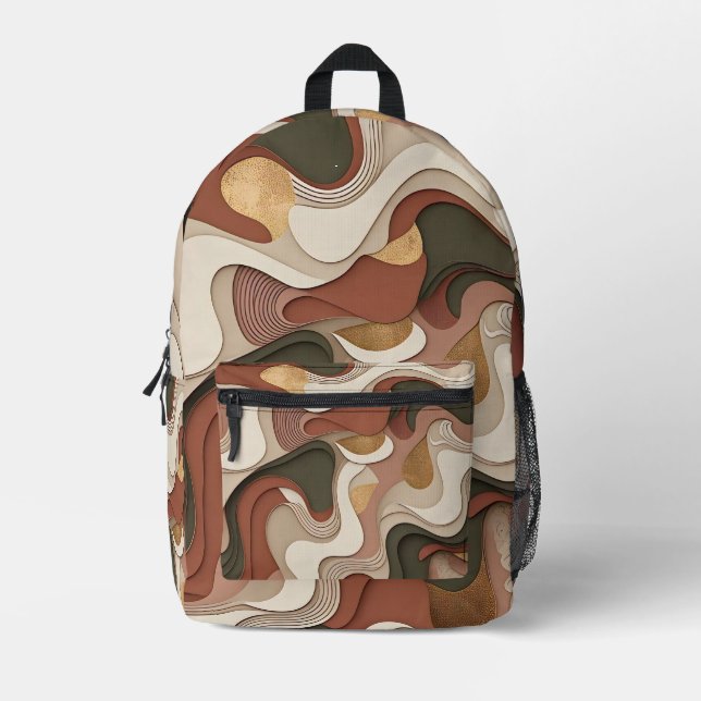 Lavender Drift Printed Backpack (Front)