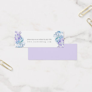 Lavender Dusty Blue Floral Wedding Website RSVP