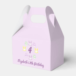 Lavender Easter 4th Birthday Favour Box