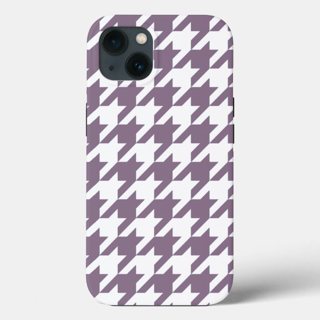 Lavender Elegant Houndstooth Case-Mate iPhone Case (Back)