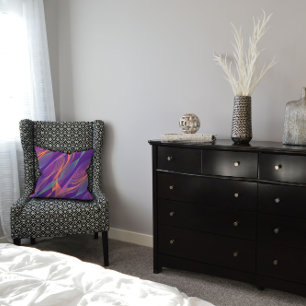 Lavender  elegant  wavy  cushion