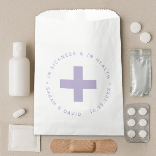 Lavender Emergency Kit In Sickness and in Health Favour Bags