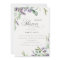 Lavender Eucalyptus Bunch Bridal Shower Invite