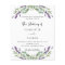 Lavender eucalyptus QR wedding budget invitation