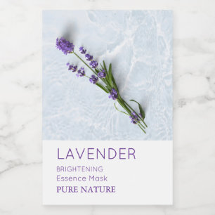 Lavender Facial Mask Label