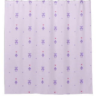 Lavender Fairy Runes Shower Curtain